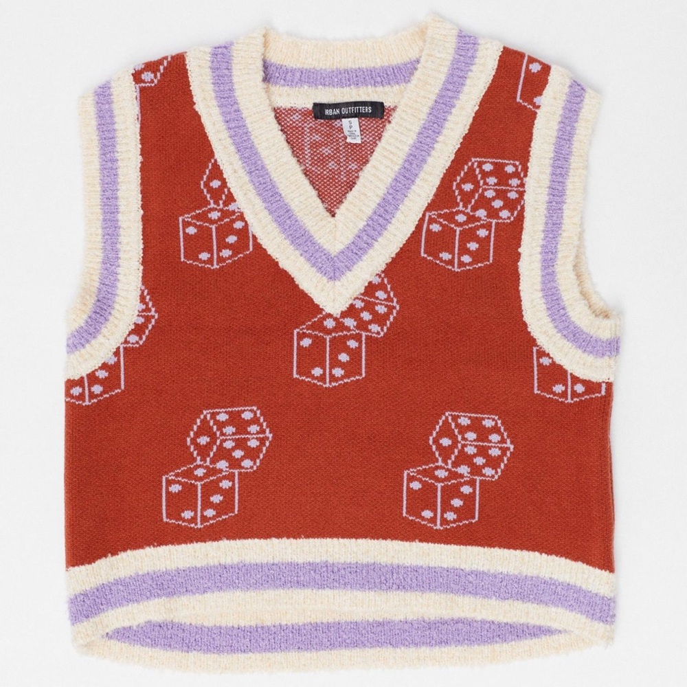 Urban Outfitters Dice Graphic Vest